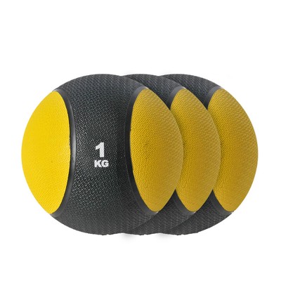 3x KAWANYO Medizin Ball - 1kg 3er Set Gewichte Krafttraining Full Body Workout