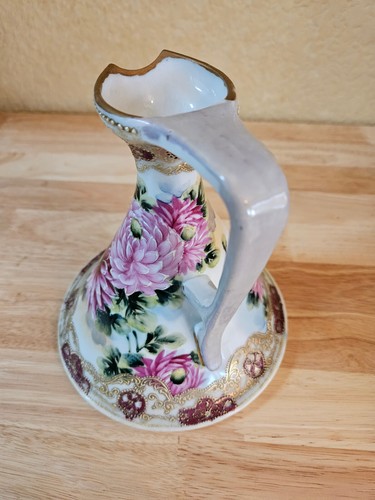 Jarrón jarra Nippon Morimura Gumi Japón Pre 1911 Moriage Ewer dorado - Imagen 10 de 12