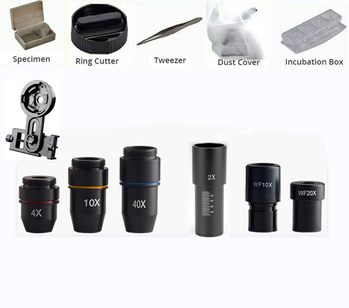 80X-1600X Biological Microscope LED Monocular Homeschool Student Microscopio - Picture 12 of 13