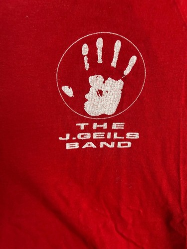 VINTAGE 1980's J. GEILS V-Neck Tour T-shirt LARGE EXC 1-sided - Picture 2 of 5