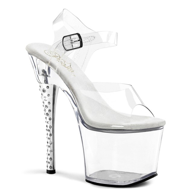 clear diamond sandals