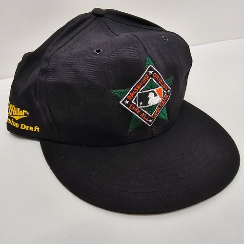 Vintage Baltimore Orioles Mütze Kappe 1993 All Star Game Miller Bier Druckknopflasche 90er HTS - Bild 1 von 7