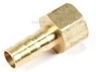 Brass Straight 1/4” Female BSP to 8mm Barb Hose ID Fitting Hose Valve Coupler