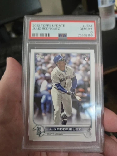 2022 Topps Update Series #US44 Julio Rodriguez Mariners RC Rookie PSA 10 GEM 💎 