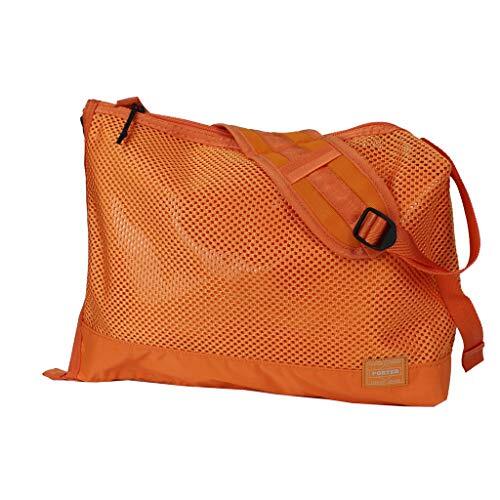 【PORTERNA】Muble Square Crack Shoulder Bag Porter Screen Front Sacks Shoulder Bag 875-192 Orange/23 NEW