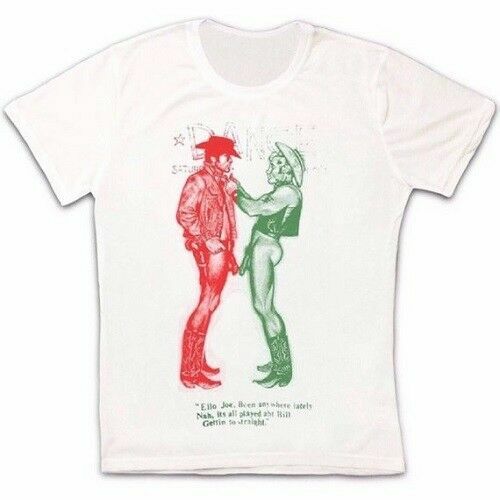 Cowboys Naked T-Shirt As Worn By Sid Vicious Gay Retro FREE POST Unisex Cool - Picture 1 of 13