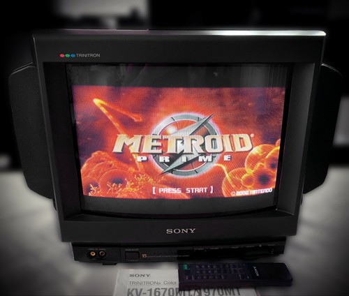 Sony Trinitron KV-1670MT 🌈RaRe🌈 16" Vintage Arcade Retro Gaming CRT TV - Foto 1 di 4