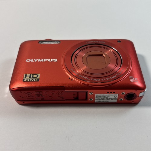 Olympus VG-160 Optical Zoom 4.7-23.5mm 14 Mega Pixel Red Camera Like New - Picture 18 of 18