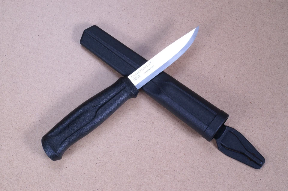 Morakniv 510 Black Arbeitsmesser Mora of Sweden Knife Carbonstahl Bushcraft R74
