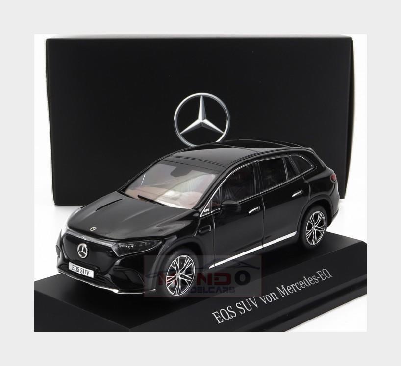 Mercedes-Maybach EQS SUV ミニカー 黒と金カスタム Mercedes-Maybach EQS 680 SUV, X296 obsidianblack/designo