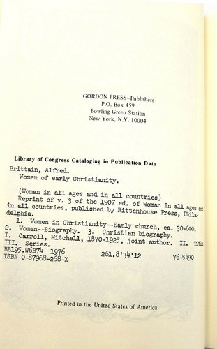 Women of Early Christianity 1976 Alfred Brittain ~ Church History ~ Byzantium - Picture 2 of 3