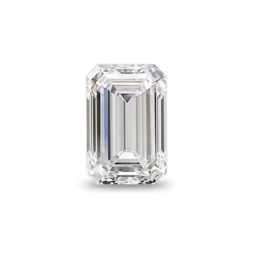 Hermosa Esmeralda Natural Color D Diamante Cultivado en Laboratorio 3 Ct VVS1 Claridad Certificado - Imagen 3 de 9