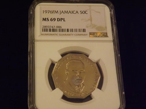 1976  50 C    Jamaica          NGC MS 69 DPL
