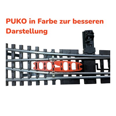 Märklin K-Gleis PUKO-Isolatoren für Schlanke Weiche bewegl. Herzstück 2272-2273