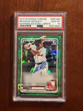 2020 Bowman Chrome Brandon Howlett Sapphire ED.Auto Green BSPABH PSA 10 63072820