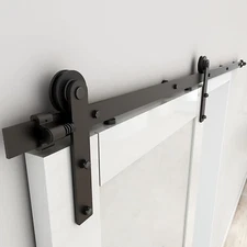 6FT Heavy Duty Sturdy Sliding Barn Door Hardware Kit -Smoothly and Quietly -Easy