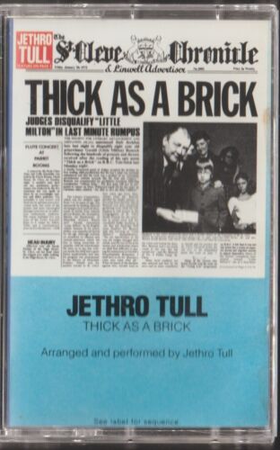 Jethro Tull - Thick As A Brick (XDR Audio Cassette) Chrysalis Records F4-21003 - Picture 1 of 2