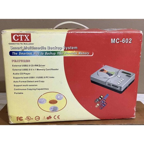 CTX Smart Multimedia Backup System Model MC-602. Never Used All Contents Incl. - Picture 12 of 12