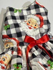 New Custom Handmade Christmas / Santa Theme Doggie/Dog/Cat Dress