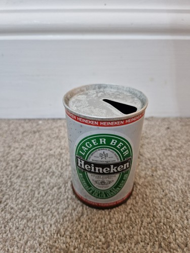 VINTAGE 1970'S/80'S HEINEKEN LAGER EMPTY BEER CAN BREWERIANA PUB DECOR - Picture 2 of 2