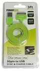 Green Cell Phone USB Cables for Apple iPhone 4