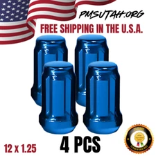 4 Spline Lug Nuts 2024 Yamaha Wolverine X2 1000 R-Spec, XT-R Blue Wheel Nut