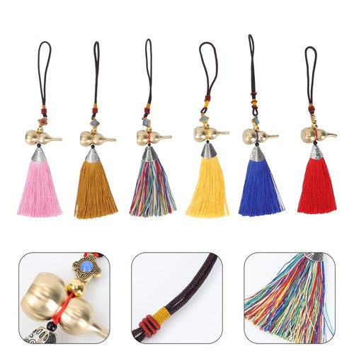 2 Count Car Accessories Travel Auto Tassel Pendant Exquisite Hanging Decor - 第 8/12 張圖片