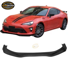 Fits 17-20 Toyota 86 GR Style Front Bumper Lip Spoiler Splitter PU