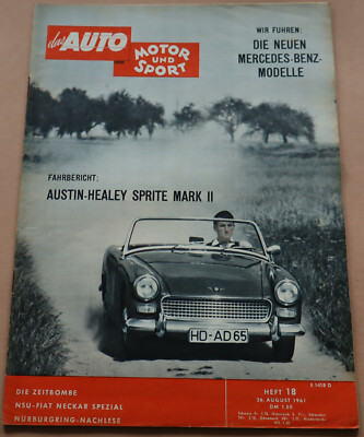 AMS 18/1961 Austin Healey Sprite Mark II, NSU Fiat Neckar, Mercedes W 110, W 112