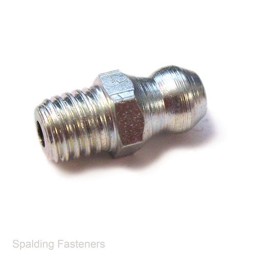 BSF Fettnippel aus verzinktem Stahl - 1/4" bis 3/8" - gerade, 45 & 90 Grad - Bild 3 von 11