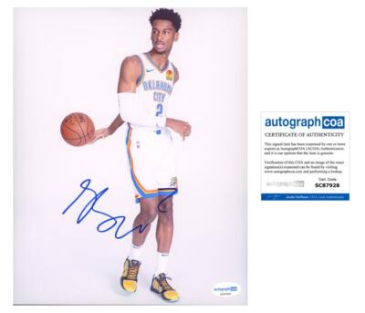 Shai Gilgeous-Alexander AUTOGRAPH Signed Oklahoma City