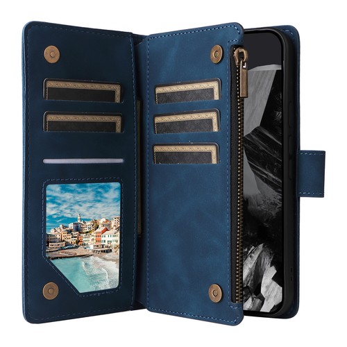For Google 9 ProXL 9 8Pro 8 7A PU Leather Stand Zipper Pocket Wallet Case+Strap - Picture 3 of 17