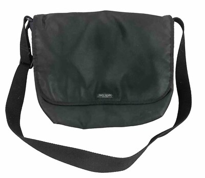 #ad Kate Spade Black Nylon Messenger Laptop Bag