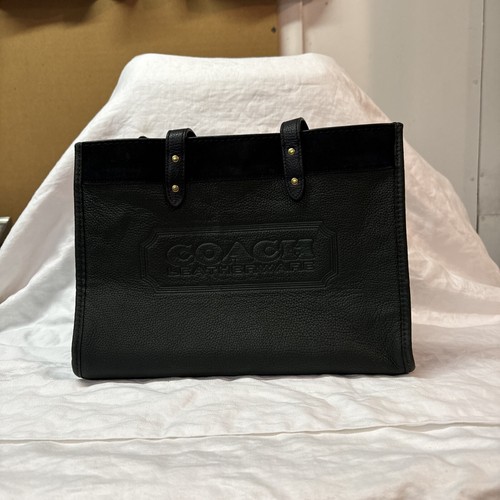 COACH Colorblock Suede Field Tote Bag - Amazon Green (C6035) - Picture 2 of 8