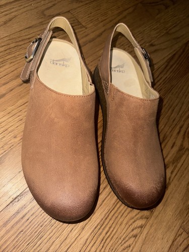 Dansko Merrin scarpe casual donna marrone chiaro camoscio brunito 40 nuove senza scatola - Foto 2 di 10
