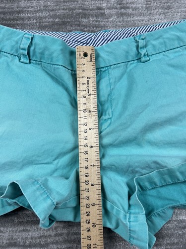 Stylus Shorts Womens 8 Blue Mid Rise Regular Fit Chino - Picture 8 of 15