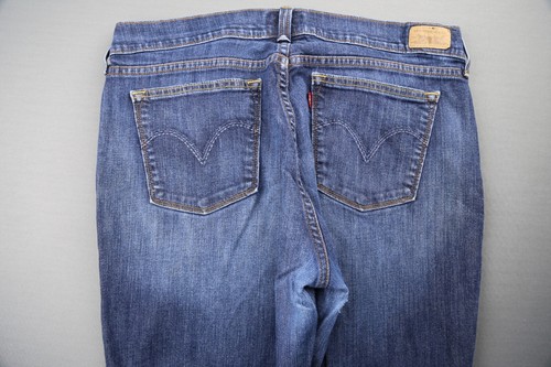 Damen 2010 Levi's 515 Capri Jeans Bündchen Used Stretch Größe 14 (34x18) - Bild 8 von 10