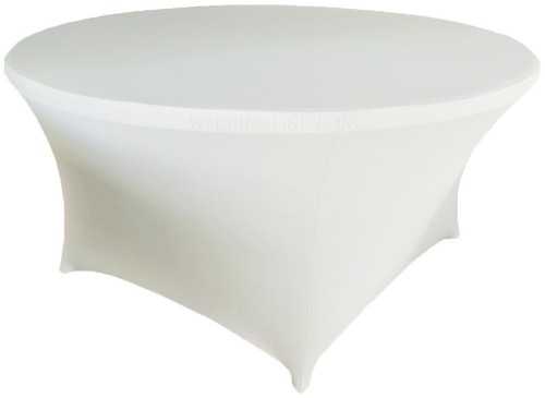Wedding Linens Inc. 6 Ft Round Spandex Fitted Table Covers Tablecloths - Picture 16 of 41