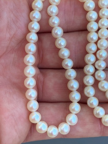 Silver Mikimoto cultured pearl necklace - Imagen 4 de 9
