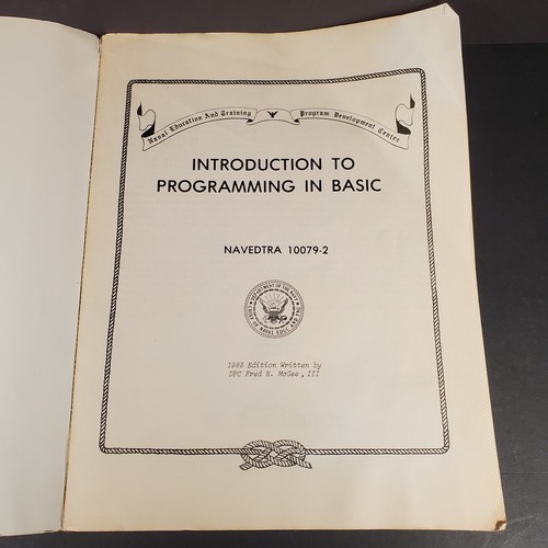 Wprowadzenie do programowania w podstawowym 1983 Navedtra 10079-2 Naval Education PB - Zdjęcie 7 z 15