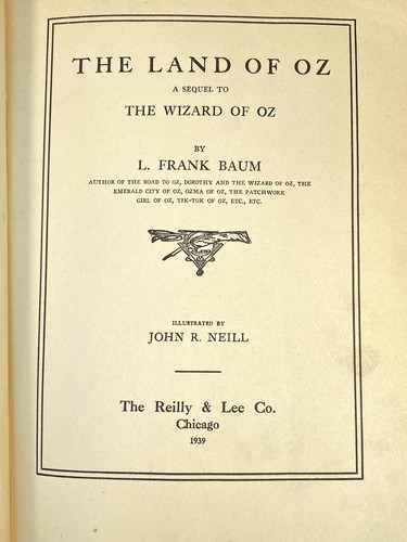 The Land of OZ A Sequel to The Wizard of OZ by L. Frank Baum 1939 Popular Editi - Picture 6 of 11