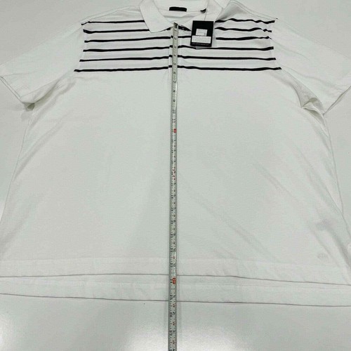 Polo Shirt uomo ATM Anthony Thomas Melillo maglia a righe cotone bianca nera L - Foto 4 di 8
