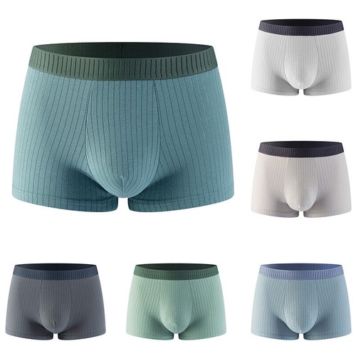 Boxer uomo comodo tronchetto intimo ragazzo traspirante cotone elasticizzato mutandine - Foto 6 di 31