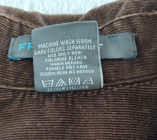 Chaqueta de pana con puño francés abrigo ligero bolsillos blazer marrón M - Imagen 10 de 10