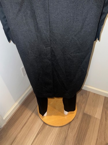 NWT Chaps Ralf Lauren Mens Trench Coat 48R Parma Wool Blend Jacket Long New - Picture 2 of 10
