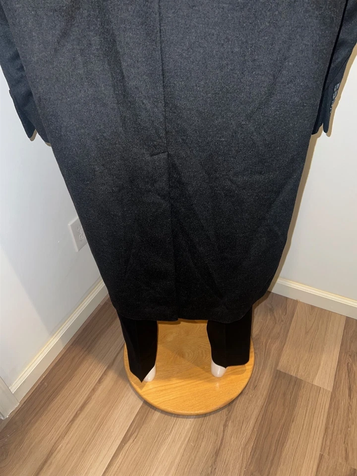 NWT Chaps Ralf Lauren Mens Trench Coat 48R Parma Wool Blend Jacket Long New - Image 2 of 4