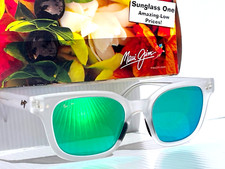 Maui Jim SHORE BREAK Crystal Clear POLARIZED Green GLASS Sunglass GM822-05CM