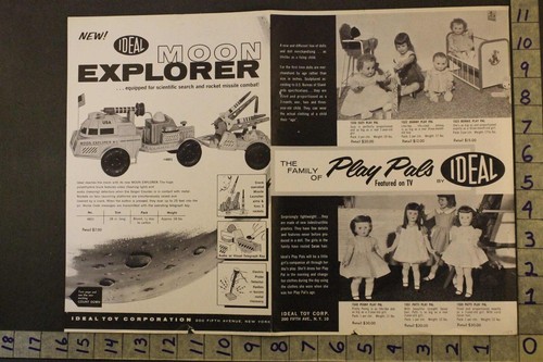 1959SPACE IDEAL MISSILE BASE MILITARY ATLAS ROCKET AIR MOON ARMY 2pg TOY ADTU65 - Picture 2 of 2