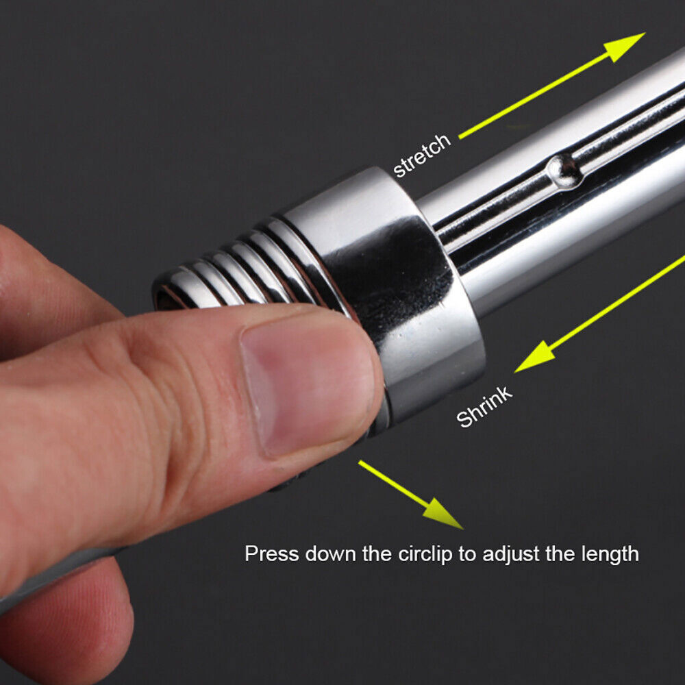 3Pcs Extendable Long Handle Socket Wrench Set Drive Ratchet Tool 1/4" 3