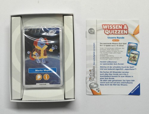 Tiptoi "Unsere Hunde", Ravensburger, Kinderspiel, Mitbringspiel, Karten OVP - Bild 3 von 3